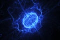 Blue energy oval Royalty Free Stock Photo