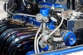 Blue engine Royalty Free Stock Photo