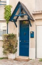 Blue entrance door Royalty Free Stock Photo