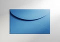 Blue envelope on white background Royalty Free Stock Photo