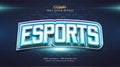 Blue Esport Text Style Effect