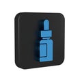 Blue Essential oil bottle icon isolated on transparent background. Organic aromatherapy essence. Skin care serum glass