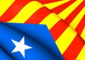 Blue Estelada Flag Royalty Free Stock Photo