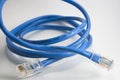 Blue Ethernet Cable Royalty Free Stock Photo