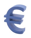 Blue euro symbol