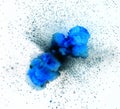 Blue explosion isolated