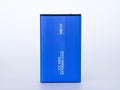Blue external case 2.5 inch . Royalty Free Stock Photo