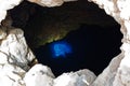 The Blue Eye Buracona on the island Sal, Cape Verde