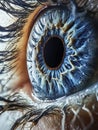 Blue Eye Close Up Royalty Free Stock Photo