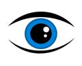 Blue eye icon Royalty Free Stock Photo