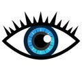 Blue Eye Icon Royalty Free Stock Photo
