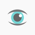 Blue eye icon vector Royalty Free Stock Photo