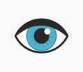 Blue eye icon Royalty Free Stock Photo