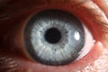 Blue eye male human super macro closeup Royalty Free Stock Photo