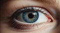 Scared Eyes: Hyperrealistic Illustration Of A Woman\'s Eye