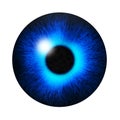 Blue eye pupil