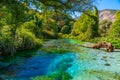 Blue eye spring near Sarande, Albania Royalty Free Stock Photo