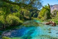 Blue eye spring near Sarande, Albania Royalty Free Stock Photo