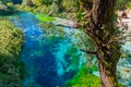 Blue eye spring near Sarande, Albania Royalty Free Stock Photo