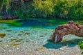 Blue eye spring near Sarande, Albania Royalty Free Stock Photo