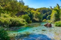 Blue eye spring near Sarande, Albania Royalty Free Stock Photo