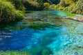 Blue eye spring near Sarande, Albania Royalty Free Stock Photo