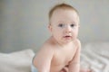 Blue-eyed baby Royalty Free Stock Photo