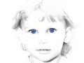 Blue Eyed Girl Selective color
