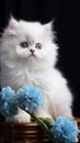 blue eyed persian cat Royalty Free Stock Photo