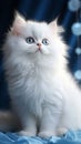 blue eyed persian cat Royalty Free Stock Photo