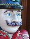 Blue Eyed Wooden Soldier with mustache