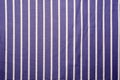 Blue fabric background design with white vertical stripes texture Royalty Free Stock Photo