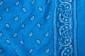 Blue fabric, bandana