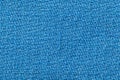 Blue fabric of cloth texture background. Detail of textile material close-up Royalty Free Stock Photo