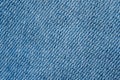 Blue fabric pattern texture background. top view of jeans cloth Royalty Free Stock Photo