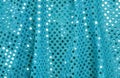 Blue Fabric with Spangles Royalty Free Stock Photo