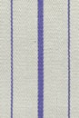 Blue fabric striped texture. Rustic canvas pattern. Colored striped coarse linen fabric closeup as background Royalty Free Stock Photo