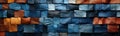 Blue fabric texture background closeup. Futuristic texture.