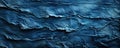 Blue fabric texture background closeup. Futuristic texture.