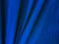 Blue fabric texture background for design. copy space for text, top view Royalty Free Stock Photo