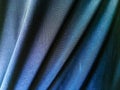 Blue fabric texture background for design. copy space for text, top view Royalty Free Stock Photo