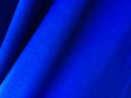 Blue fabric texture background for design. copy space for text, top view Royalty Free Stock Photo