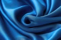 Blue Fabric Texture, Clothes, Background, Close Up View. Generative AI