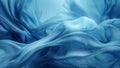 Blue fabric texture with waves and folds. Abstract background design for textile, wallpaper Royalty Free Stock Photo