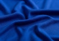 Blue fabric with a textured mesh pattern, featuring prominent Royalty Free Stock Photo