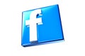 Facebook 3D blue.