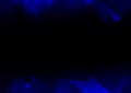 Blue Facet side abstract dark background