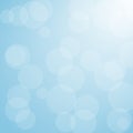 Blue fading bookeh background, vector illustration