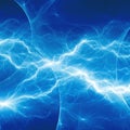 Blue fantasy fractal lightning Royalty Free Stock Photo