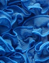 Blue fashion textile material pattern background Royalty Free Stock Photo